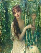 Ernest Hebert La Musica oil painting